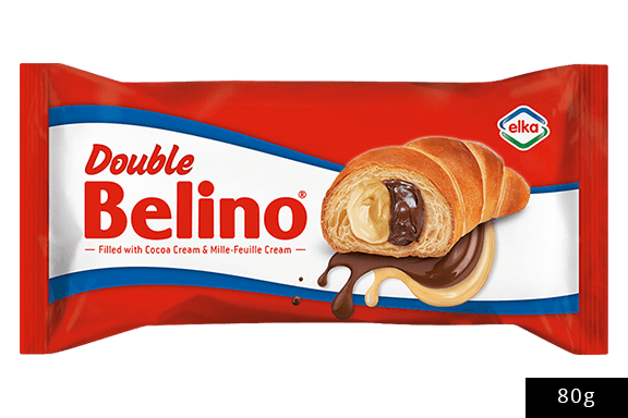 BELINO DOUBLE CROISSANT FILLED WITH COCOA AND MILLE-FEUILLE CREAM