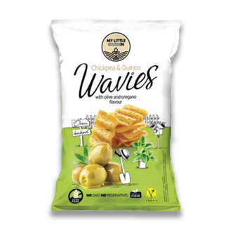 Wavies with olive and oregano